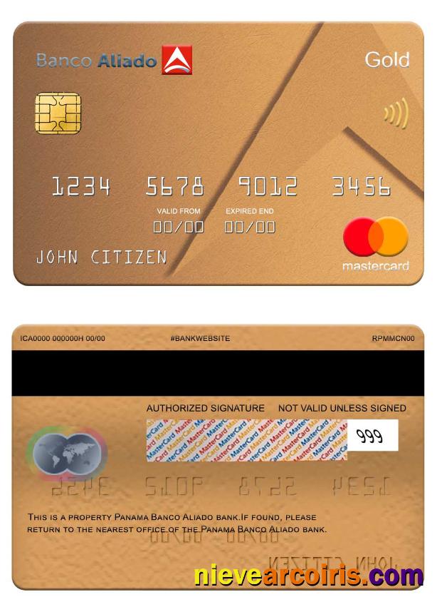 Panama Banco Aliado bank mastercard
